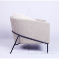 Moderne comfortabele stof casual ronde vrijetijdsbandstoel